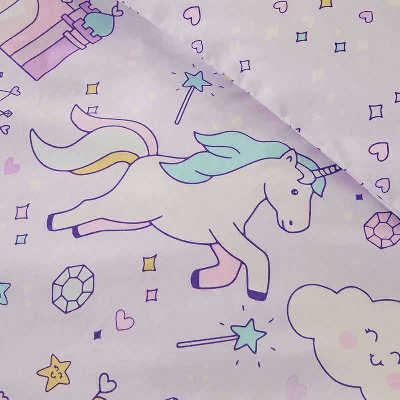 Fantasy Unicorn Lilac Quilt Cover Set