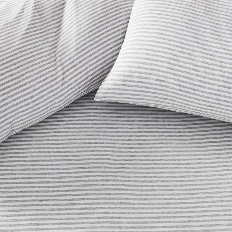 Ultra Soft Jersey Grey Stripe Sheet Separates