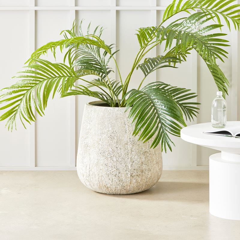 Odyssey Rustic Large White Pot
