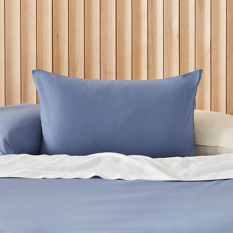 Ultra Soft Jersey True Blue Quilt Cover Separates