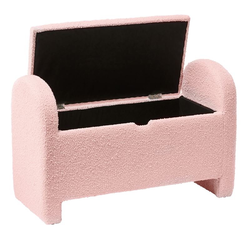 Brady Pink Boucle Blanket Box
