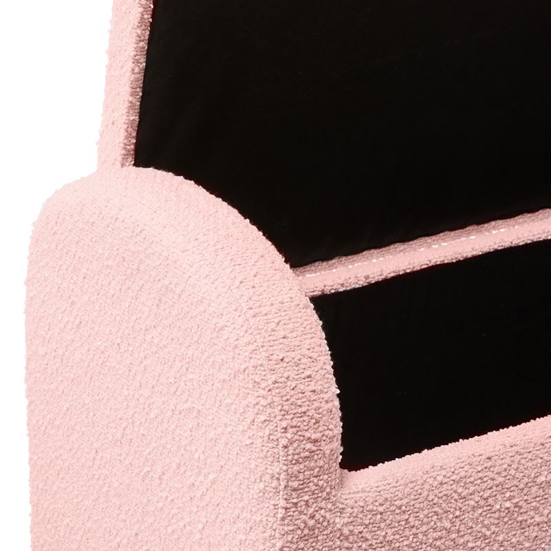 Brady Pink Boucle Blanket Box