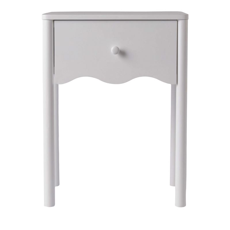 Willow White Bedside Table
