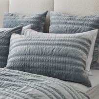 Maeve Soft Sage Velvet Quilted Pillowcases