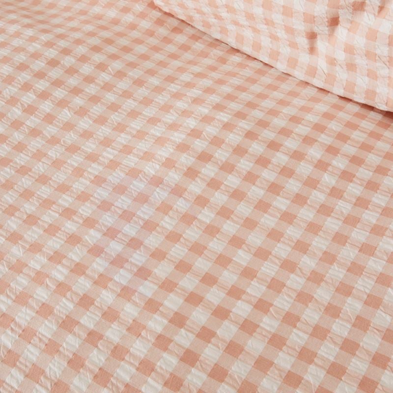 Talia Pink Sand Check Quilt Cover Set + Separates