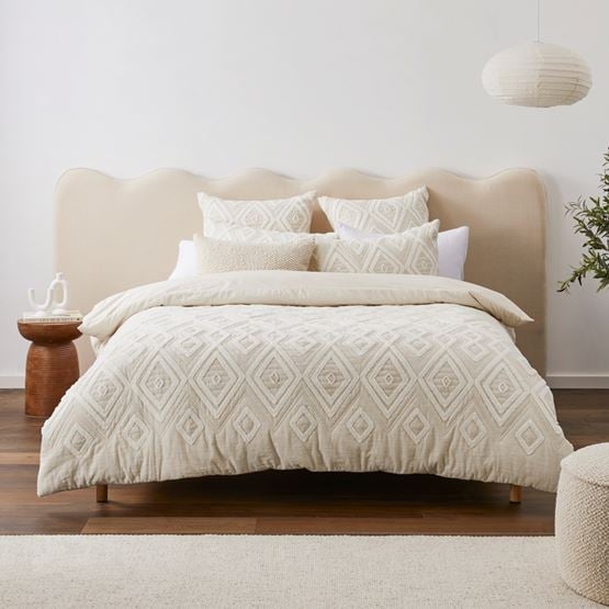 Bengal Tufted Natural Quilted Quilt Cover Separates