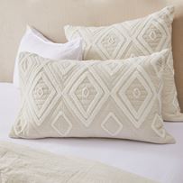 Bengal Tufted Natural Quilted Pillowcases