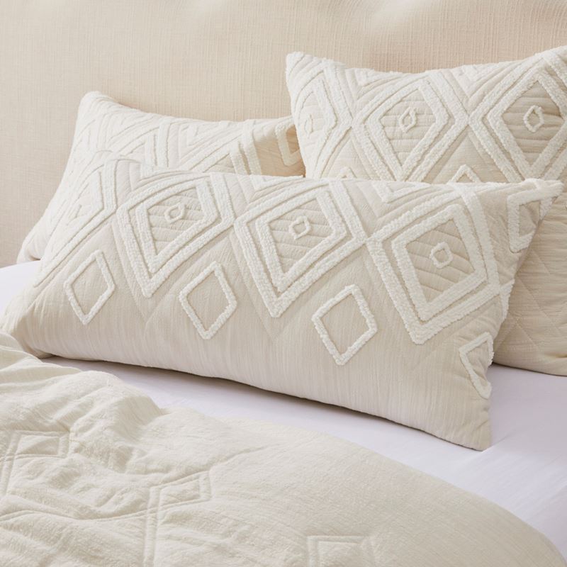 Bengal Tufted Natural Quilted Quilt Cover Separates