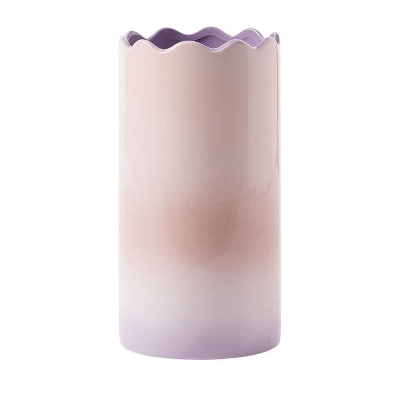 Ombre Purple & Pink Scallop Vase