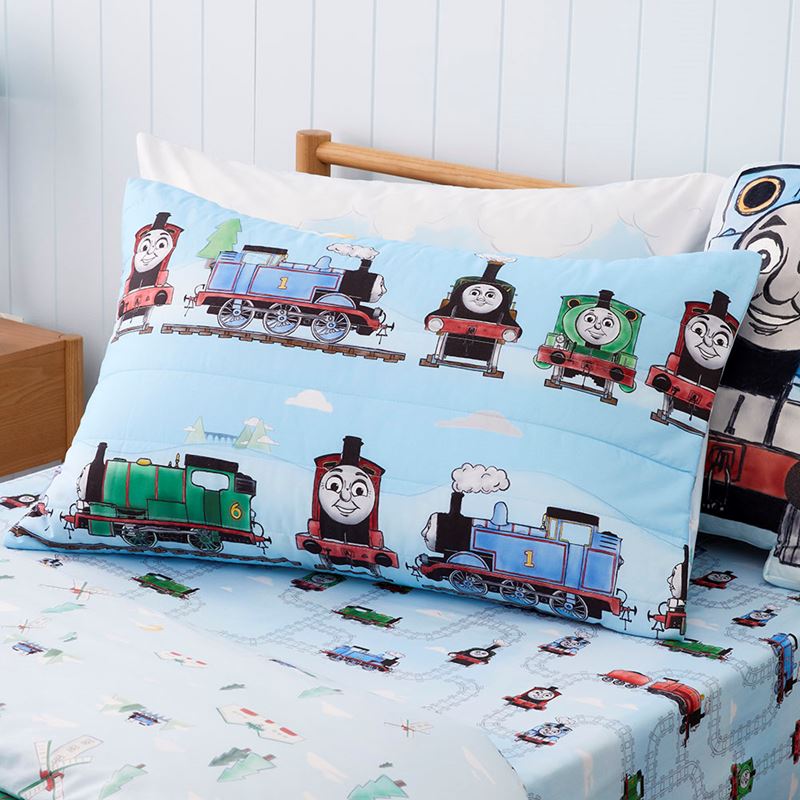 Mattel Thomas The Tank Engine Blue Quilted Quilt Cover Set