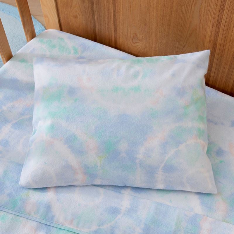 Remy Ocean Tie Dye Flannelette Cot Sheet Set
