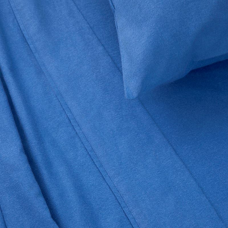 Plain Dye Deep Blue Flannelette Sheet Set