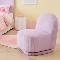 Kai Lilac Cord Swivel Chair