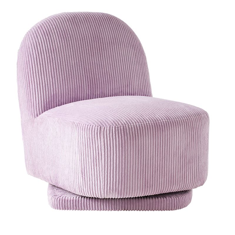 Kai Lilac Cord Swivel Chair