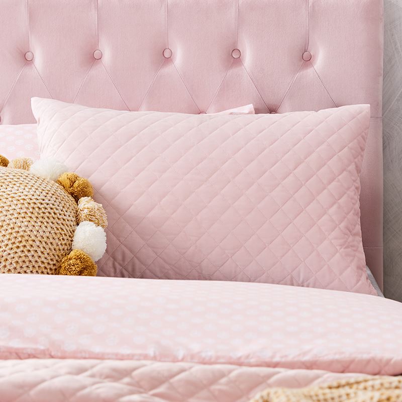Lucy Velvet Pink Quilt Cover Set