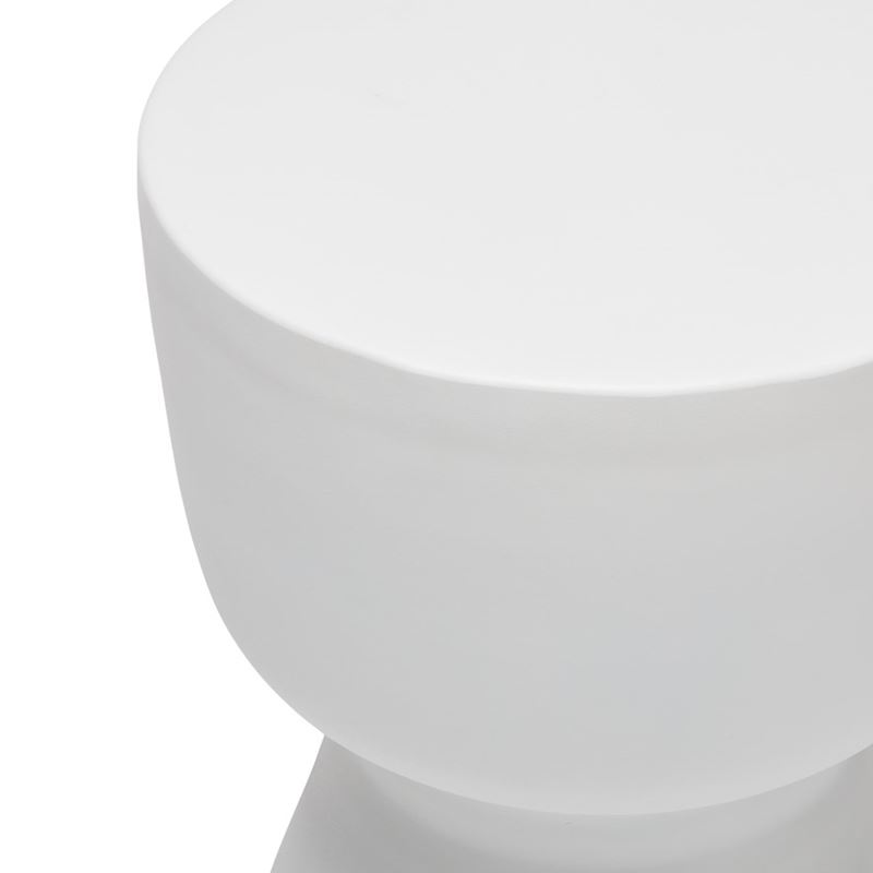 Mark Tuckey Metal White Egg Cup Side Table