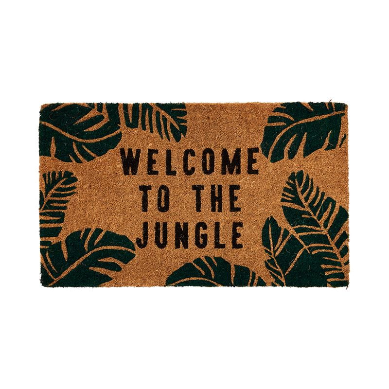 Welcome To The Jungle Coir Door Mat in High Thickness