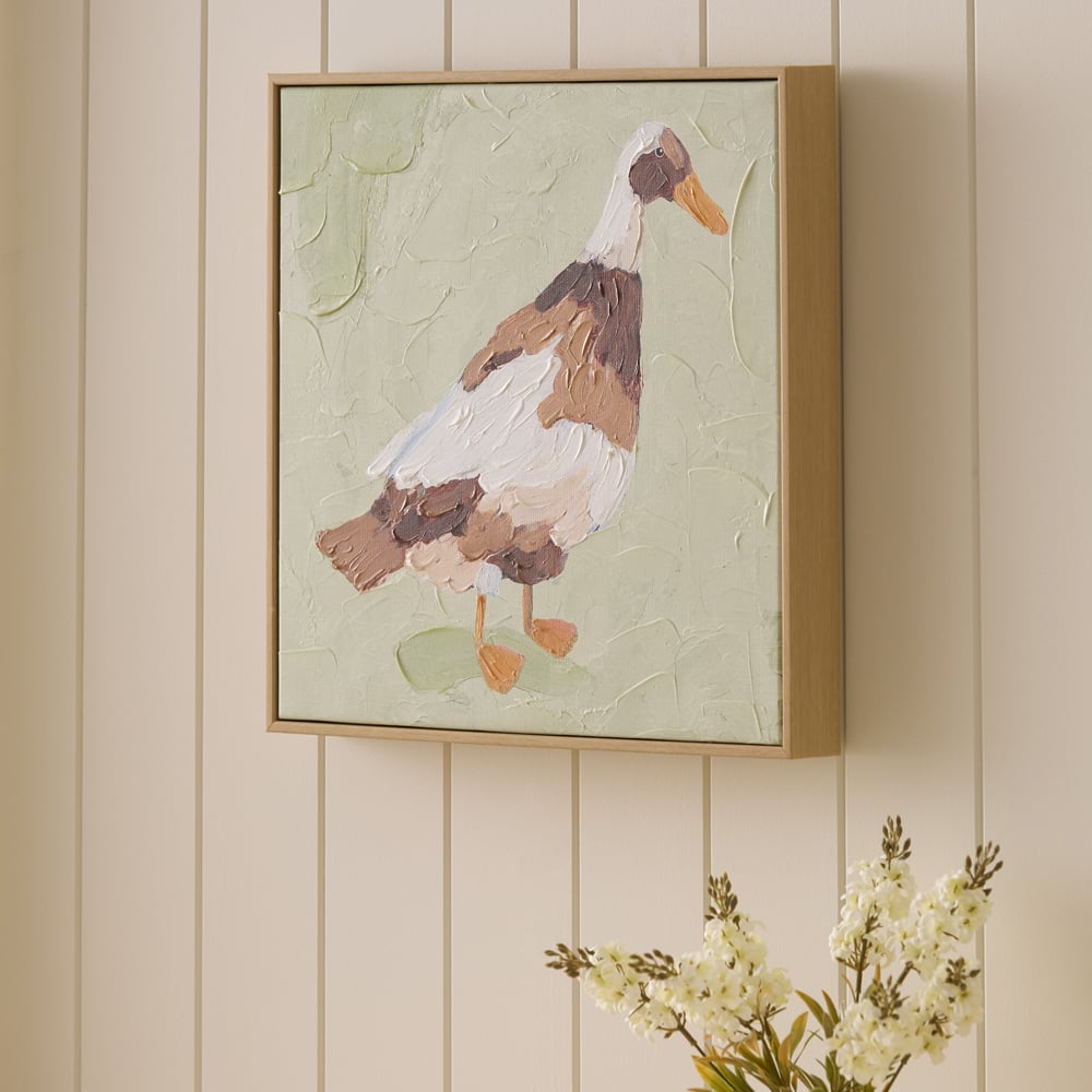 Birdhouse Dahlia Duck Canvas | Adairs