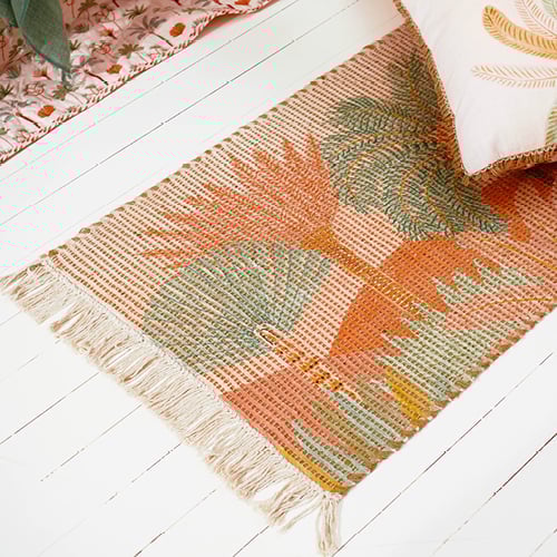 Karina Jambrak x Adairs Floor Mat with tassels.
