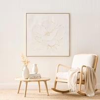 Moma White Flower Canvas