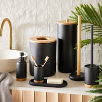 Clayton Black Bathroom Accessories