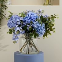 Fleurs dans l'eau Blue Hydrangea