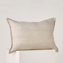 Jamie Linen Natural Long Cotton Cushion