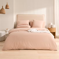 Stonewashed Cotton Mocha Quilt Cover Separates