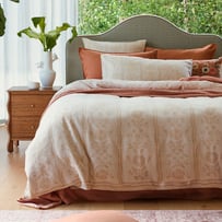 Garden House Natural Jacquard Quilt Cover Separates