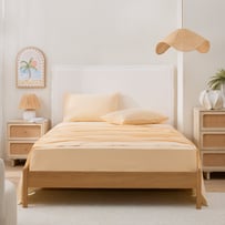 Stonewashed Cotton Butter Sheet Set