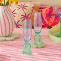 Bardot Blue & Green Champagne Flute Pack of 2