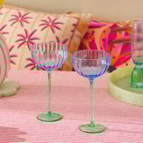 Bardot Blue & Green Cocktail Glass Pack of 2
