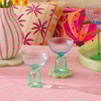 Bardot Blue & Green Coupe Glass Pack of 2