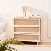 Seattle White Wash 3 Drawer Chest
