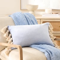 Annabelle Chambray Blue Cushion