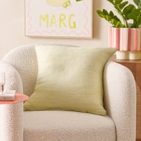 Caspian Pear & White Cushion