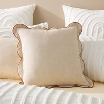 Emia Natural & Brown Sugar Linen Cushion