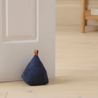 Corduroy Navy Door Stop