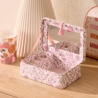 Lilac Block Printed Jewellery Box