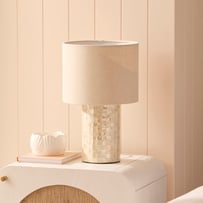 Verona Beige Check Table Light