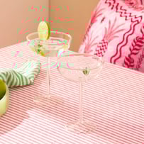 Summer Fruit Lime Coupe Glass Gift Pack of 2