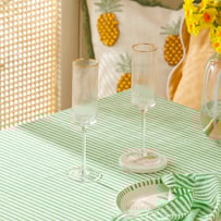 Florence Clear & Gold Flute Pack of 2