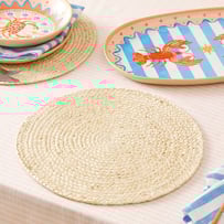 Siena Natural Jute Round Placemat Pack of 2