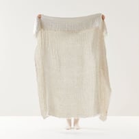Suri Natural Linen Throw