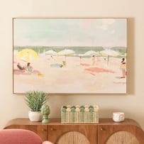 Ocean Beach Scene Canvas