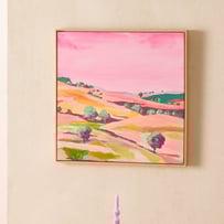 Bushlands Pink Hills Canvas