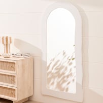 Winnie White Floor Arch Mirror