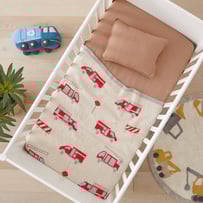 Novelty Cotton Transport Rescue Crew Baby Blanket