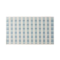 European Willow Sea Blue Multi Turkish Cotton Bath Mat