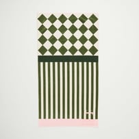 Apollo Pink Luxe Velour Pocket Beach Towel